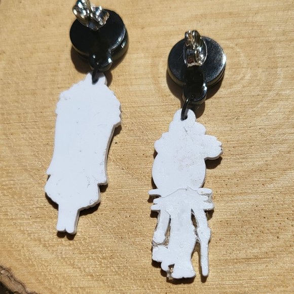 Disney‎ Nightmare Before Christmas Sally and Jack Skellington Acrylic Earrings - Picture 6 of 6
